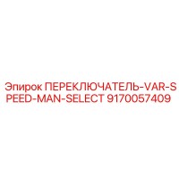 9170057409 ПЕРЕКЛЮЧАТЕЛЬ-VAR-SPEED-MAN-SELECT Epiroc