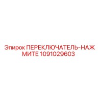 1091029603 ПЕРЕКЛЮЧАТЕЛЬ-НАЖМИТЕ Epiroc