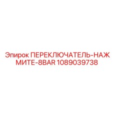 1089039738 ПЕРЕКЛЮЧАТЕЛЬ-НАЖМИТЕ-8BAR Epiroc