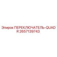 2657139743 ПЕРЕКЛЮЧАТЕЛЬ-QUADR Epiroc