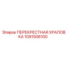 1091506100 ПЕРЕКРЕСТНАЯ ХРАПОВКА Epiroc