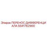 5541762900 ПЕРЕНОС ДИФФЕРЕНЦИАЛА Epiroc