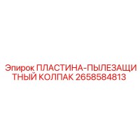 2658584813 ПЛАСТИНА-ПЫЛЕЗАЩИТНЫЙ КОЛПАК Epiroc