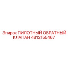 4812155467 ПИЛОТНЫЙ ОБРАТНЫЙ КЛАПАН Epiroc