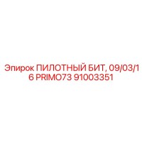 91003351 ПИЛОТНЫЙ БИТ, 09/03/16 PRIMO73 Epiroc
