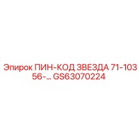 GS63070224 ПИН-КОД ЗВЕЗДА 71-10356 Epiroc
