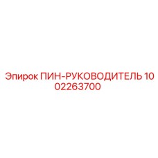 1002263700 ПИН-РУКОВОДИТЕЛЬ Epiroc