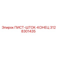 3128301435 ПИСТ-ШТОК-КОНЕЦ Epiroc