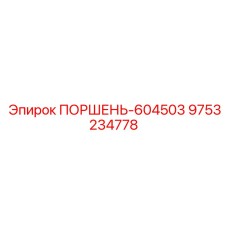 9753234778 ПОРШЕНЬ-604503 Epiroc