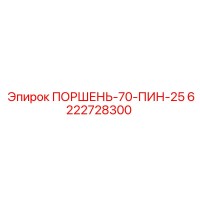 6222728300 ПОРШЕНЬ-70-ПИН-25 Epiroc