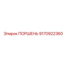 9170922360 ПОРШЕНЬ Epiroc