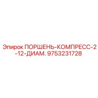 9753231728 ПОРШЕНЬ-КОМПРЕСС-2-12-ДИАМ. Epiroc