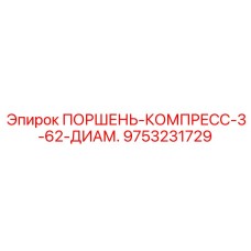 9753231729 ПОРШЕНЬ-КОМПРЕСС-3-62-ДИАМ. Epiroc