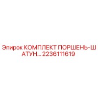 2236111619 КОМПЛЕКТ ПОРШЕНЬ-ШАТУН Epiroc