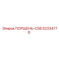 52334778 ПОРШЕНЬ-CS8 | Epiroc