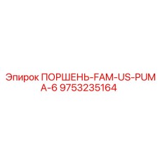9753235164 ПОРШЕНЬ-FAM-US-PUMA-6 Epiroc