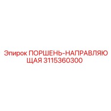 3115360300 ПОРШЕНЬ-НАПРАВЛЯЮЩАЯ Epiroc