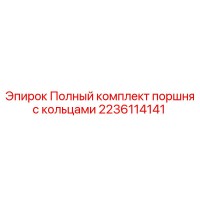 2236114141 Полный комплект поршня с кольцами Epiroc