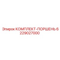 6229027000 КОМПЛЕКТ-ПОРШЕНЬ Epiroc