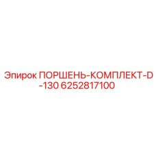 6252817100 ПОРШЕНЬ-КОМПЛЕКТ-D-130 Epiroc