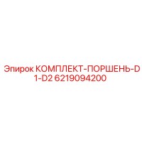 6219094200 КОМПЛЕКТ-ПОРШЕНЬ-D1-D2 Epiroc
