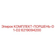 6219094200 КОМПЛЕКТ-ПОРШЕНЬ-D1-D2 Epiroc