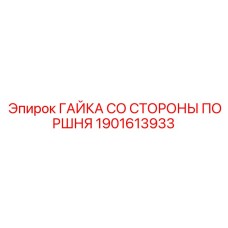 1901613933 ГАЙКА СО СТОРОНЫ ПОРШНЯ Epiroc
