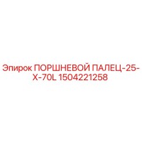 1504221258 ПОРШНЕВОЙ ПАЛЕЦ-25-X-70L Epiroc