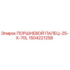 1504221258 ПОРШНЕВОЙ ПАЛЕЦ-25-X-70L Epiroc