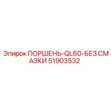 51903532 ПОРШЕНЬ-QL60-БЕЗ СМАЗКИ Epiroc