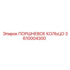 3610004300 ПОРШНЕВОЕ КОЛЬЦО Epiroc