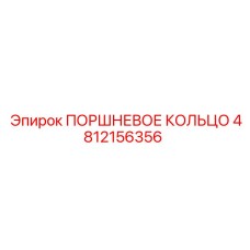 4812156356 ПОРШНЕВОЕ КОЛЬЦО | Epiroc