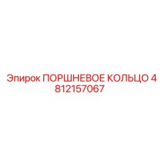 4812157067 ПОРШНЕВОЕ КОЛЬЦО Epiroc