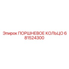 681524300 ПОРШНЕВОЕ КОЛЬЦО Epiroc