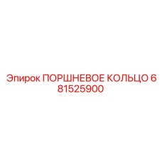 681525900 ПОРШНЕВОЕ КОЛЬЦО Epiroc