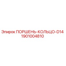 1901004810 Piston Ring D14 for Epiroc
