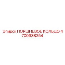 4700938254 ПОРШНЕВОЕ КОЛЬЦО Epiroc