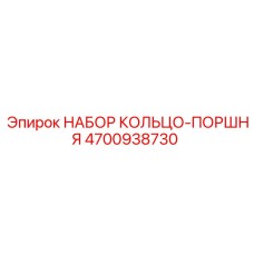 4700938730 - НАБОР КОЛЬЦО-ПОРШНЯ (Epiroc)