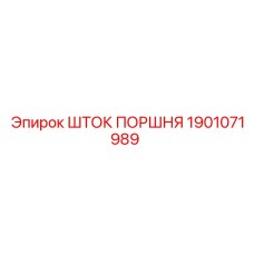 1901071989 ШТОК ПОРШНЯ Epiroc