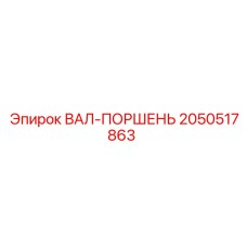 2050517863 ВАЛ-ПОРШЕНЬ Epiroc