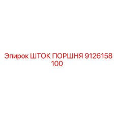 9126158100 ШТОК ПОРШНЯ Epiroc