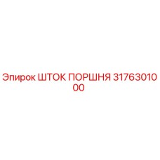 3176301000 ШТОК ПОРШНЯ Эпирок