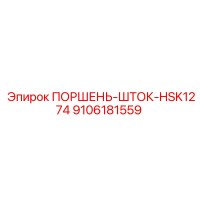 9106181559 ПОРШЕНЬ-ШТОК-HSK1274 Epiroc