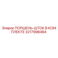 3217998484 ПОРШЕНЬ-ШТОК В КОМПЛЕКТЕ Epiroc