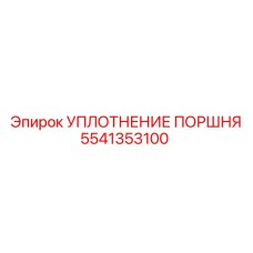 5541353100 УПЛОТНЕНИЕ ПОРШНЯ Epiroc