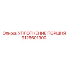 9126601900 УПЛОТНЕНИЕ ПОРШНЯ Epiroc