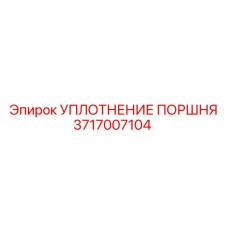 3717007104 Уплотнение поршня Epiroc