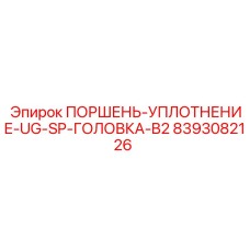 8393082126 ПОРШЕНЬ-УПЛОТНЕНИЕ-UG-SP-ГОЛОВКА-B2 Epiroc