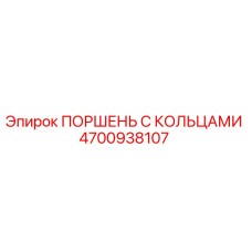 4700938107 ПОРШЕНЬ С КОЛЬЦАМИ Epiroc