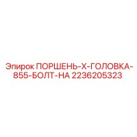 2236205323 ПОРШЕНЬ-X-ГОЛОВКА-855-БОЛТ-НА Epiroc